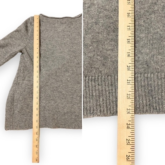 Brochu Walker Layered Wool & Cashmere-Blend Sweater, Gray/white, Size S - Picture 14 of 16